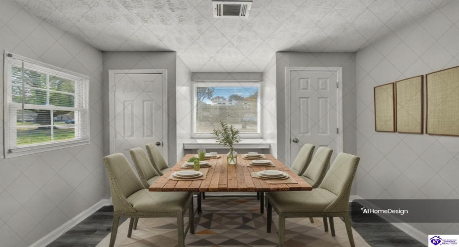 Bonus space staged as a dining room